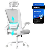 Songmics Drehstuhl Mesh Grau