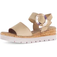 Gabor "GENUA", Damen, beige (sand), Ziegenveloursleder, unifarben, Schuhe, Sommerschuh,