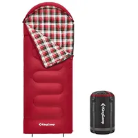 KingCamp Kinderschlafsack Cloud Winter Schlafsack XL Breit Baumwolle rot