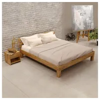 Krok Wood Massivholzbett Julia in Eiche 200 x 200