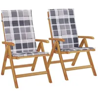 VidaXL Gartenstuhl 74,5 x 74,5 x 104 cm braun