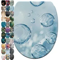 Sanilo WC-Sitz mit Absenkautomatik Bubbles Blau