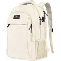 Matein 15,6 Zoll Laptop Rucksack mit USB Ladeanschluss Beige