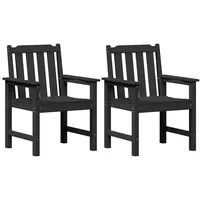 VidaXL Gartenstuhl 65,5 x 59 x 88 cm schwarz