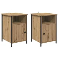 VidaXL Nachttisch 2 pcs Artisan-Eiche 40 x 42 x
