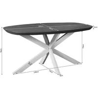 Villa Möbel Dimora 160 x 76 x 90 cm