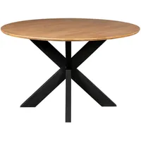 Villa Möbel Dimora Ø 150 cm natur Holz schwarz