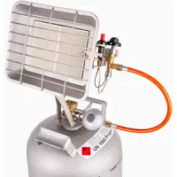 Gazcamp Gasheizstrahler 4,4 kW Silber