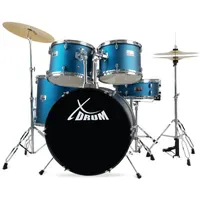 XDrum Semi 22" Standard Schlagzeug Satin Blue Sparkle inkl.