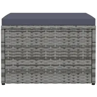 VidaXL Outdoor-Fußhocker 40 x 40 x 40 cm grau