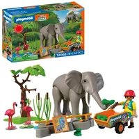 Playmobil Animals and Friends Elefant mit Tierpfleger 72068