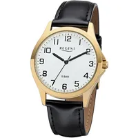 REGENT Herren Uhr 1103482 Leder 39 mm UR1103482