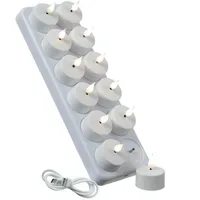 441 LED Teelichter 12 St. weiß