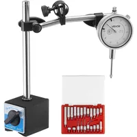 Vevor Messuhr, Messstativ mit Doppelstangenständer & Aufbewahrungskoffer, 0,03 mm