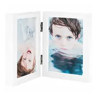 VidaXL Zweifach-Bilderrahmen Collage Weiß 13x18 cm 2er Set
