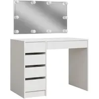 Vicco Schminktisch Thalia Weiß 100 cm mit LED-Beleuchtung