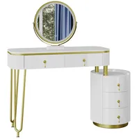 Vicco Schminktisch Charlène, 100 x 40 cm, mit LED-Spiegel