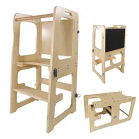 Lemodo Lernturm 3in1 aus Birke  höhenverstellbar beige