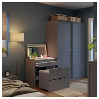 Vicco Schminkkommode Wanja Grau 80 cm mit Bank und