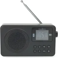 Nedis FM-Radio Tragbare Ausführung schwarz/weiß