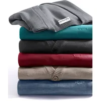 Marco Donati Cardigan MARCO DONATI, Herren, Gr. 50, grau