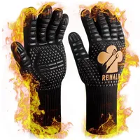 Luxuskollektion Grillhandschuhe L/XL/XXL Baumwolle gold