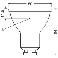 LEDVANCE LED-Strahler 4099854457548 3,7 W GU10 warmweiß