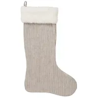 Ib laursen Weihnachtsstrumpf gestreift, 50 x 30 cm, Braun