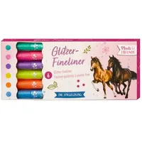 Die Spiegelburg 22347 Glitzer-Fineliner - Pferdefreunde