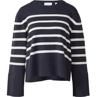 Comma, Longpullover Streifenpullover Blau/Weiß 34