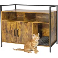 Relaxdays Katzenschrank für Katzenklo geschlossen), Katzenklo