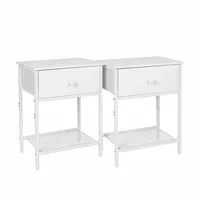 Relaxdays Nachtschrank 2er Set 40 x 60 x 60