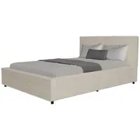 Juskys Polsterbett Salerno 140 x 200 cm Cord Creme,