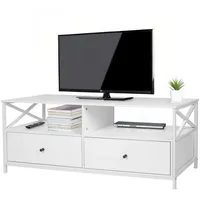 Relaxdays TV Lowboard mit Schubladen