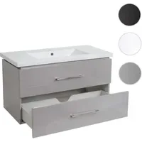 Mendler Premium Waschbecken + Unterschrank HWC-D16, Waschbecken Waschtisch, hochglanz