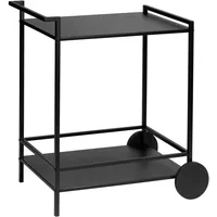 Schöner Wohnen Servierwagen "JAMIE", schwarz, B:65cm H:77cm T:43cm, Eisen,