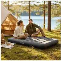 Avenli Luftmatratze Camping 2 Personen 203x152x22cm Luftbett mit Fußpumpe