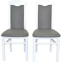 Hofmann Living And More 4-Fußstuhl Polyester grau 2 Stück