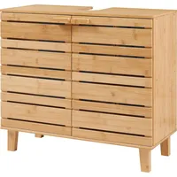 [en.casa] Waschbeckenunterschrank Epind 60x66x30 cm Bambus Natur
