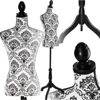 Tectake tectake® Schneiderpuppe Torso aus Schaumstoff, höhenverstellbar, 133 -