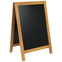 SecurIT® SBD-TE-85 Kundenstopper Deluxe, teakfarbener rahmen