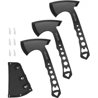 Vevor Wurfäxte und Tomahawks 3-tlg. Axtwurfbeil-Set, Multifunktionsgriff mit Schraubenschlüssel