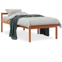 VidaXL Seniorenbett Wachsbraun 90x200 cm Massivholz Kiefer