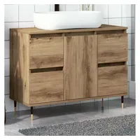 VidaXL Badschrank Artisan-Eiche 80x33x60 cm Holzwerkstoff