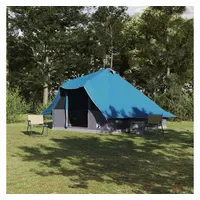 VidaXL Tipi Zelt mit Dach mit Speicher Blau