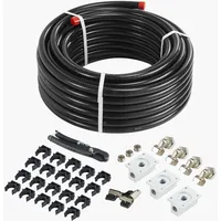 Vevor Luftkompressor-Leitungssatz, 30,48 m x 19,05 mm Druckluftschlauch, HDPE-Aluminium-Druckluftrohrsystem,