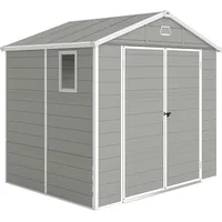 Outsunny Gerätehaus 2,4 x 1,9 m Hellgrau