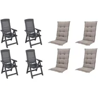 PROGARDEN Tampa Klappsessel 60 x 61 x 109 cm