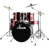 XDrum Semi 22" Standard Schlagzeug Lipstick Red Set inkl.