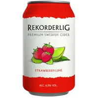 Rekorderlig Swedish Cider Vegan Strawberry-Lime 0,33 l
